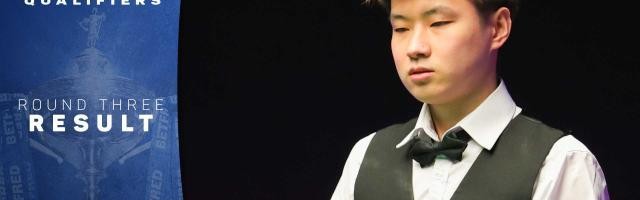 球速体育-世锦赛资格赛白朗宁三连胜晋级 赵心童肖国栋过关