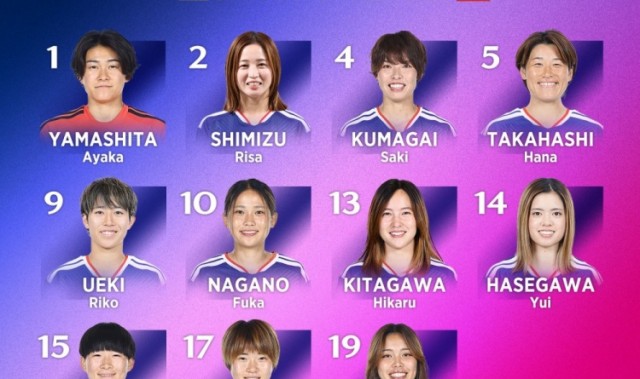 球速体育网址-日本女足vs越南女足首发：长谷川唯、清水梨纱、谷川萌萌子出战